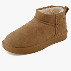 Cozy Tan Suede Boots